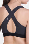 Laasa Just-Dry Nylonmatte Sports Bra - Dark Grey — thumbnail 5