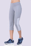 Laasa High Rise Quick Drying Capri - Grey — thumbnail 2