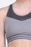 Laasa Removable Padded Sports Bra - Dark Grey — thumbnail 5