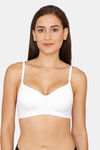 Lady Lyka Padded Non Wired Medium Coverage T-Shirt Bra - White — thumbnail 1