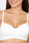Lady Lyka Padded Non Wired Medium Coverage T-Shirt Bra - White — thumbnail 4