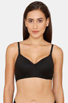 Lady Lyka Padded Non Wired Medium Coverage T-Shirt Bra - Black — thumbnail 1