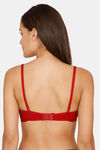 Lady Lyka Padded Non Wired Medium Coverage T-Shirt Bra - Maroon — thumbnail 3