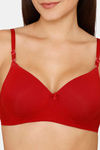 Lady Lyka Padded Non Wired Medium Coverage T-Shirt Bra - Maroon — thumbnail 4