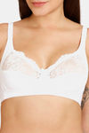 Lady Lyka Single Layered Non Wired Medium Coverage T-Shirt Bra - White — thumbnail 4