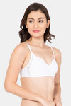 Lady Lyka Single Layered Non Wired Medium Coverage T-Shirt Bra - White — thumbnail 2