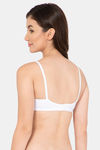 Lady Lyka Single Layered Non Wired Medium Coverage T-Shirt Bra - White — thumbnail 4