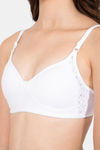 Lady Lyka Single Layered Non Wired Medium Coverage T-Shirt Bra - White — thumbnail 7