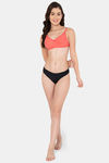 Lady Lyka Padded Non Wired Medium Coverage T-Shirt Bra - Tomato — thumbnail 5