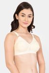 Lady Lyka Single Layered Non Wired Medium Coverage T-Shirt Bra - Skin — thumbnail 2
