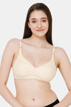 Lady Lyka Single Layered Non Wired Medium Coverage T-Shirt Bra - Skin — thumbnail 1