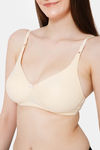 Lady Lyka Single Layered Non Wired Medium Coverage T-Shirt Bra - Skin — thumbnail 6