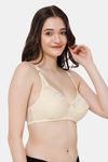 Lady Lyka Single Layered Non Wired Medium Coverage T-Shirt Bra - Skin — thumbnail 3