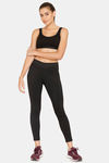 lady Lyka Medium Impact Cotton Non Padded Sports Bra - Black — thumbnail 4