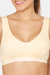 lady Lyka Medium Impact Cotton Non Padded Sports Bra - Skin — thumbnail 5