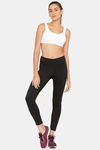 lady Lyka Medium Impact Cotton Non Padded Sports Bra - White — thumbnail 4