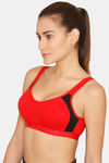 Lady Lyka Medium Impact Seamless Sports Bra (Pack of 2) - Red Fuschia — thumbnail 3