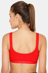 Lady Lyka Medium Impact Seamless Sports Bra (Pack of 2) - Red Fuschia — thumbnail 4