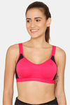 Lady Lyka Medium Impact Seamless Sports Bra (Pack of 2) - Red Fuschia — thumbnail 8