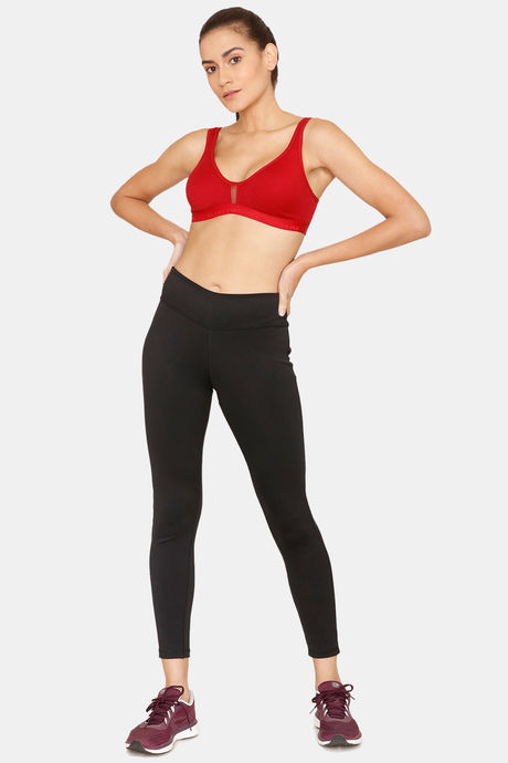 Lady Lyka Medium Impact Seamless Sports Bra (Pack of 2) - Wine Maroon — image 10