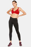 Lady Lyka Medium Impact Seamless Sports Bra (Pack of 2) - Wine Maroon — thumbnail 10