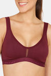 Lady Lyka Medium Impact Seamless Sports Bra (Pack of 2) - Wine Maroon — thumbnail 6