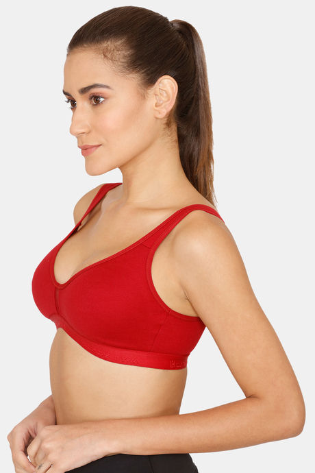 Lady Lyka Medium Impact Seamless Sports Bra (Pack of 2) - Wine Maroon — image 8