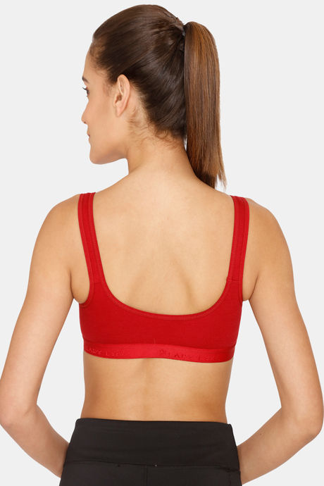 Lady Lyka Medium Impact Seamless Sports Bra (Pack of 2) - Wine Maroon — image 9