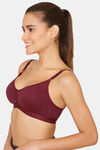 Lady Lyka Medium Impact Seamless Sports Bra (Pack of 2) - Plum Wine — thumbnail 8