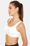 Lady Lyka Medium Impact Seamless Sports Bra (Pack of 2) - White Black — thumbnail 3
