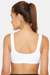 Lady Lyka Medium Impact Seamless Sports Bra (Pack of 2) - White Black — thumbnail 4