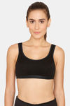 Lady Lyka Medium Impact Seamless Sports Bra (Pack of 2) - White Black — thumbnail 7