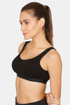 Lady Lyka Medium Impact Seamless Sports Bra (Pack of 2) - White Black — thumbnail 8