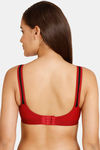 Lady Lyka Medium Impact Seamless Cotton Sports Bra (Pack of 2) - Maroon Red — thumbnail 4