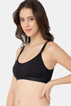 Lady Lyka Modal Sports Bra - Black — thumbnail 2