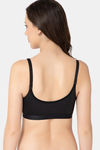 Lady Lyka Modal Sports Bra - Black — thumbnail 4