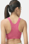 Lady Lyka Cotton Sports Bra - Punch — thumbnail 3
