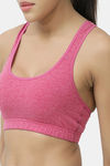 Lady Lyka Cotton Sports Bra - Punch — thumbnail 5