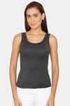 Lady Lyka Cotton Camisole - Black — thumbnail 1