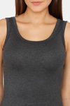 Lady Lyka Cotton Camisole - Black — thumbnail 5