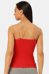 Lady Lyka Cotton Camisole (Pack of 2) - Red Grey — thumbnail 3