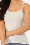 Lady Lyka Cotton Camisole (Pack of 2) - Green Light Grey — thumbnail 7