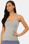 Lady Lyka Cotton Camisole (Pack of 2) - Grey Green — thumbnail 2