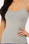 Lady Lyka Cotton Camisole (Pack of 2) - Grey Green — thumbnail 4