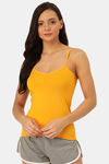 Lady Lyka Cotton Camisole (Pack of 2) - Mustard Pink — thumbnail 2