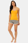 Lady Lyka Cotton Camisole (Pack of 2) - Mustard Pink — thumbnail 4
