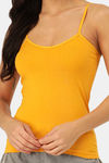 Lady Lyka Cotton Camisole (Pack of 2) - Mustard Pink — thumbnail 5