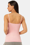 Lady Lyka Cotton Camisole (Pack of 2) - Mustard Pink — thumbnail 7