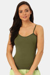 Lady Lyka Cotton Camisole (Pack of 2) - Green Grey — thumbnail 2