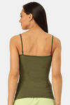 Lady Lyka Cotton Camisole (Pack of 2) - Green Grey — thumbnail 3